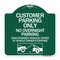 Signmission Customer Parking Only No Overnight Parking Unauthorized Vehicles Towed at Owner Expen, GW-1818-24206 A-DES-GW-1818-24206 - alternate 1